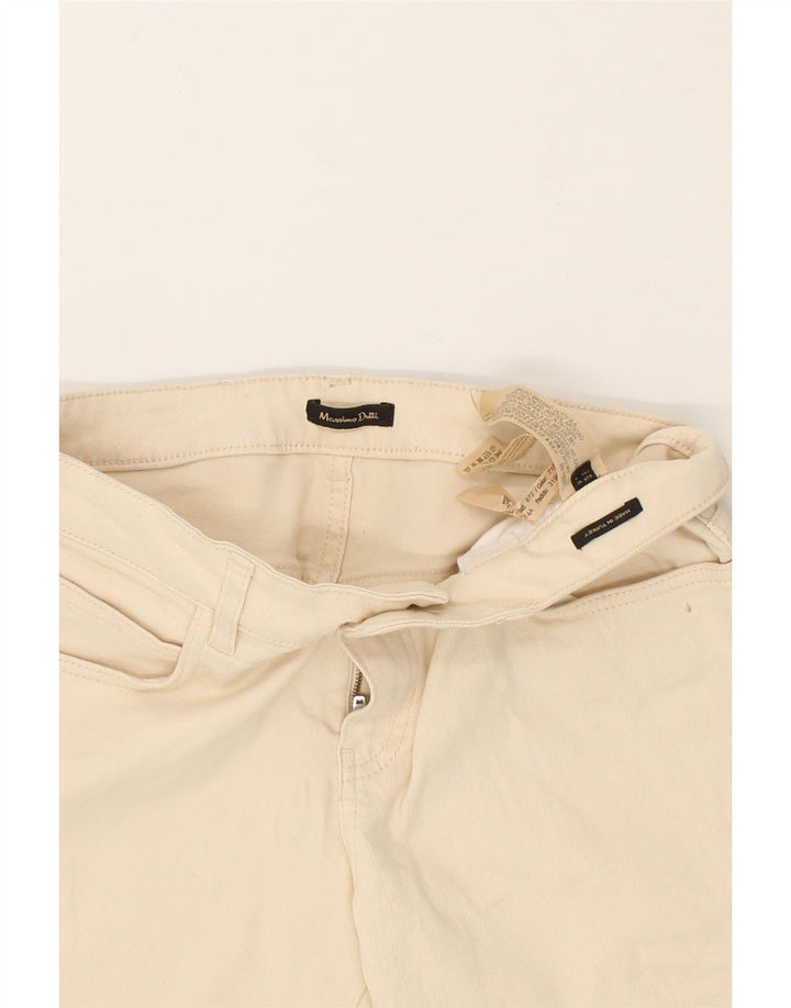 MASSIMO DUTTI Womens Cropped Jeans EU 40 Medium W30 L26  Beige Cotton Vintage Massimo Dutti and Second-Hand Massimo Dutti from Messina Hembry 