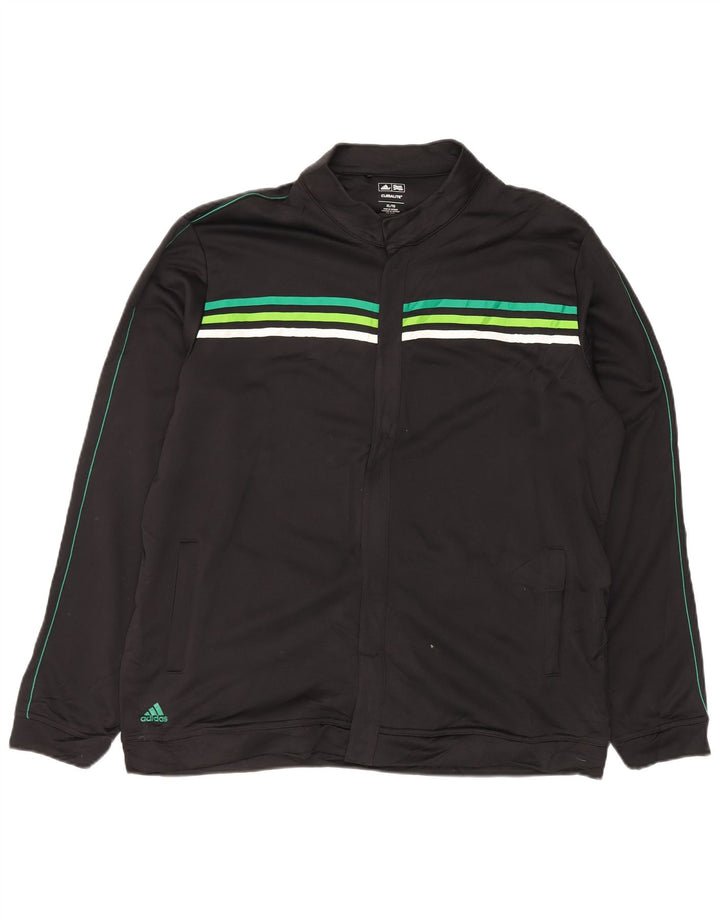Giacca da uomo Adidas Climalite Top Jacket XL Nero Poliestere