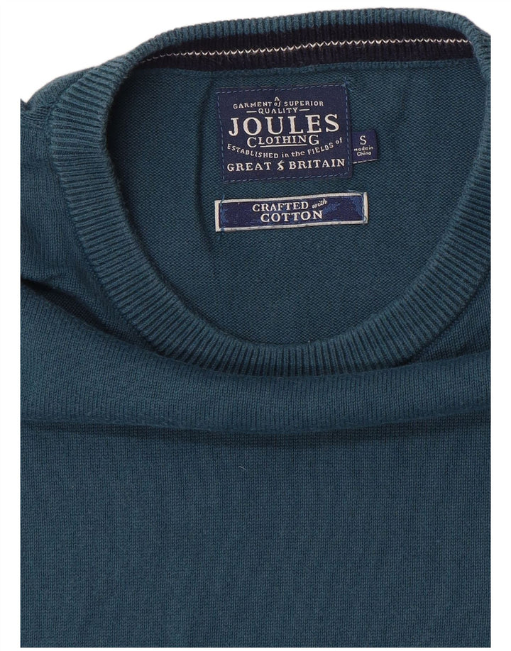 Joules Maglione da uomo con scollo a barca piccolo in cotone blu
