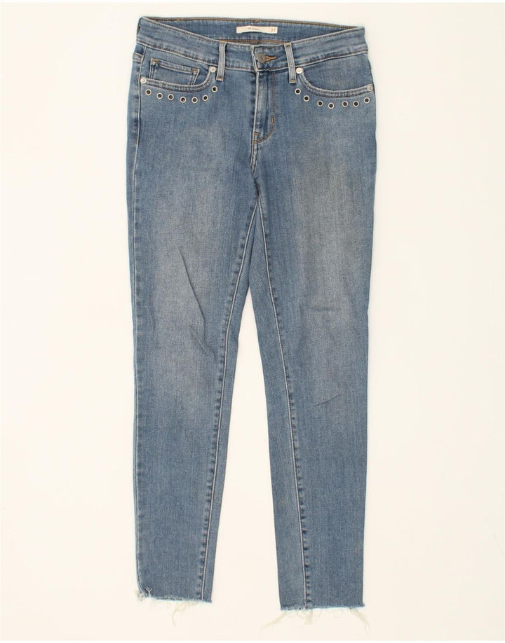 LEVI'S Womens 711 Skinny Jeans W27 L26 Blue Polyester Vintage Levi's and Second-Hand Levi's from Messina Hembry 