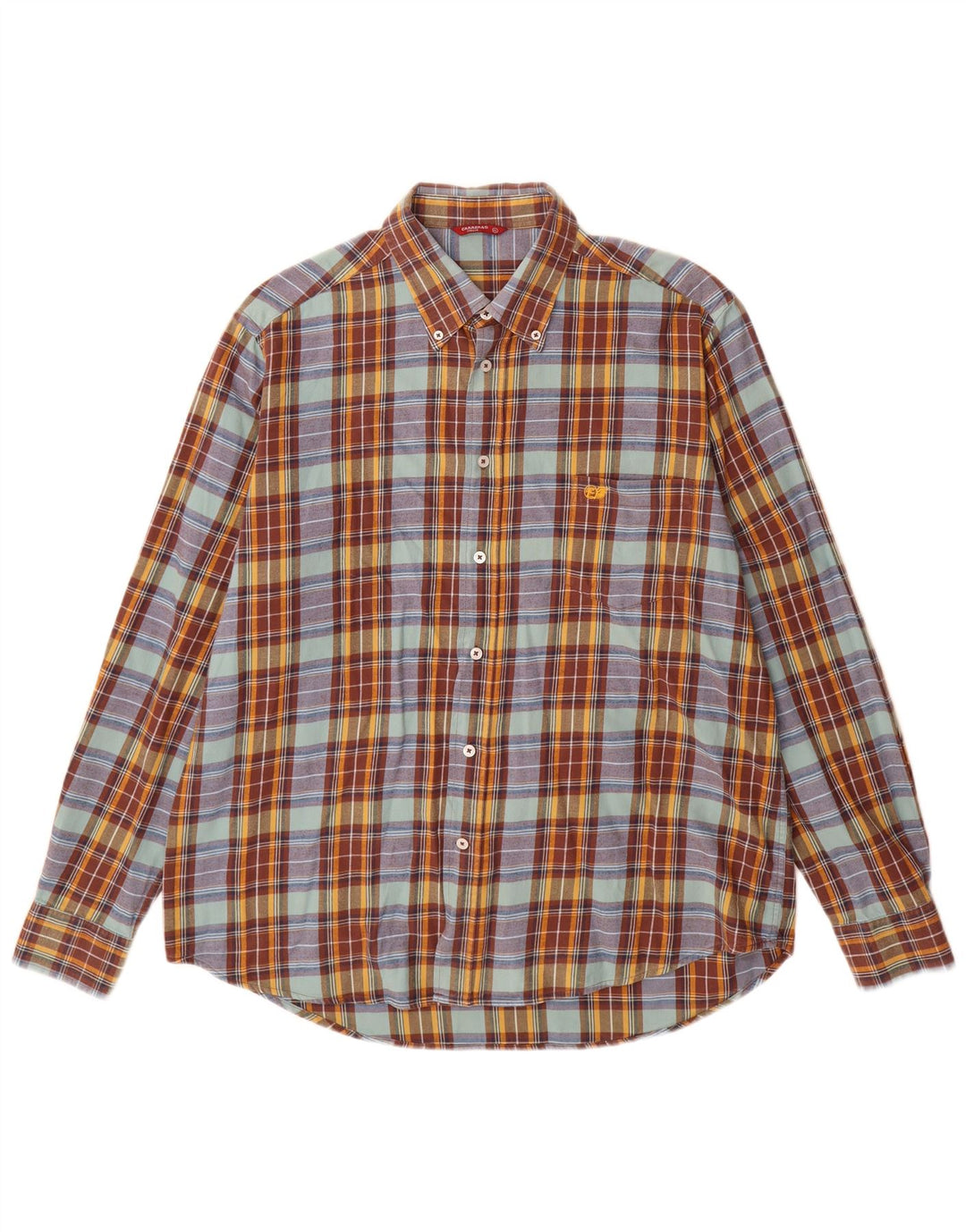 CARRERA Camicia da uomo in flanella XL in cotone a quadri multicolore