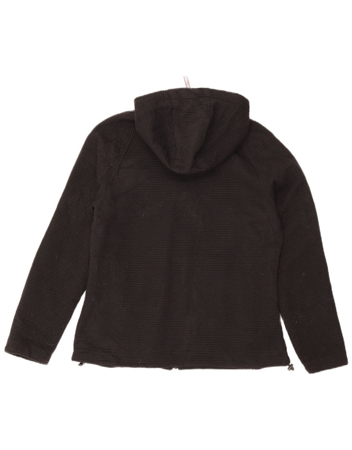 Maglione con cappuccio e zip da donna New Balance UK 14 poliestere nero medio