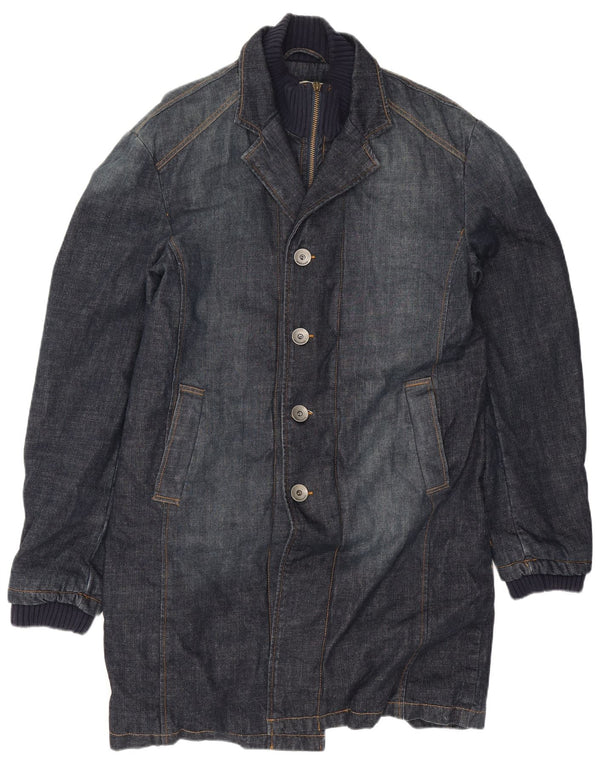 Cappotto in denim da uomo Jack & Jones UK 44 2XL Cotone blu navy