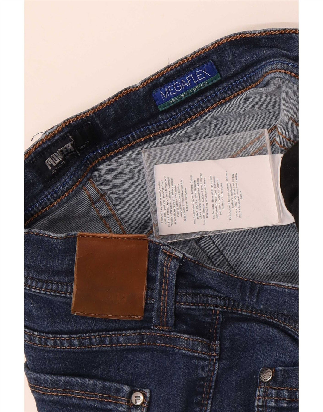 Jeans slim da uomo Pioneer W36 L32 cotone blu
