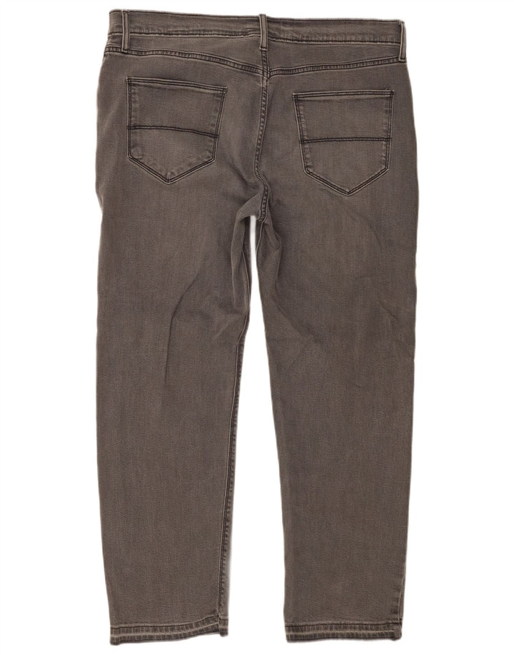 Jeans dritti da uomo Marks & Spencer W36 L29 cotone grigio