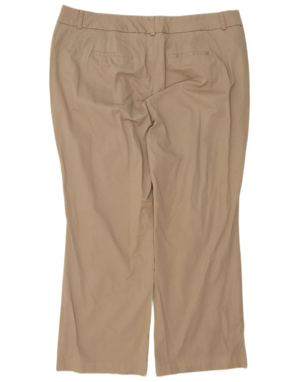 DOCKERS Pantaloni casual dritti da donna US 22 3XL W42 L30 Cotone beige