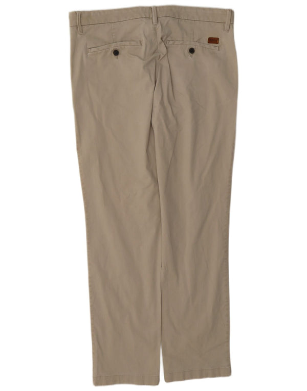 Pantaloni chino slim da uomo Timberland W36 L32 in cotone beige