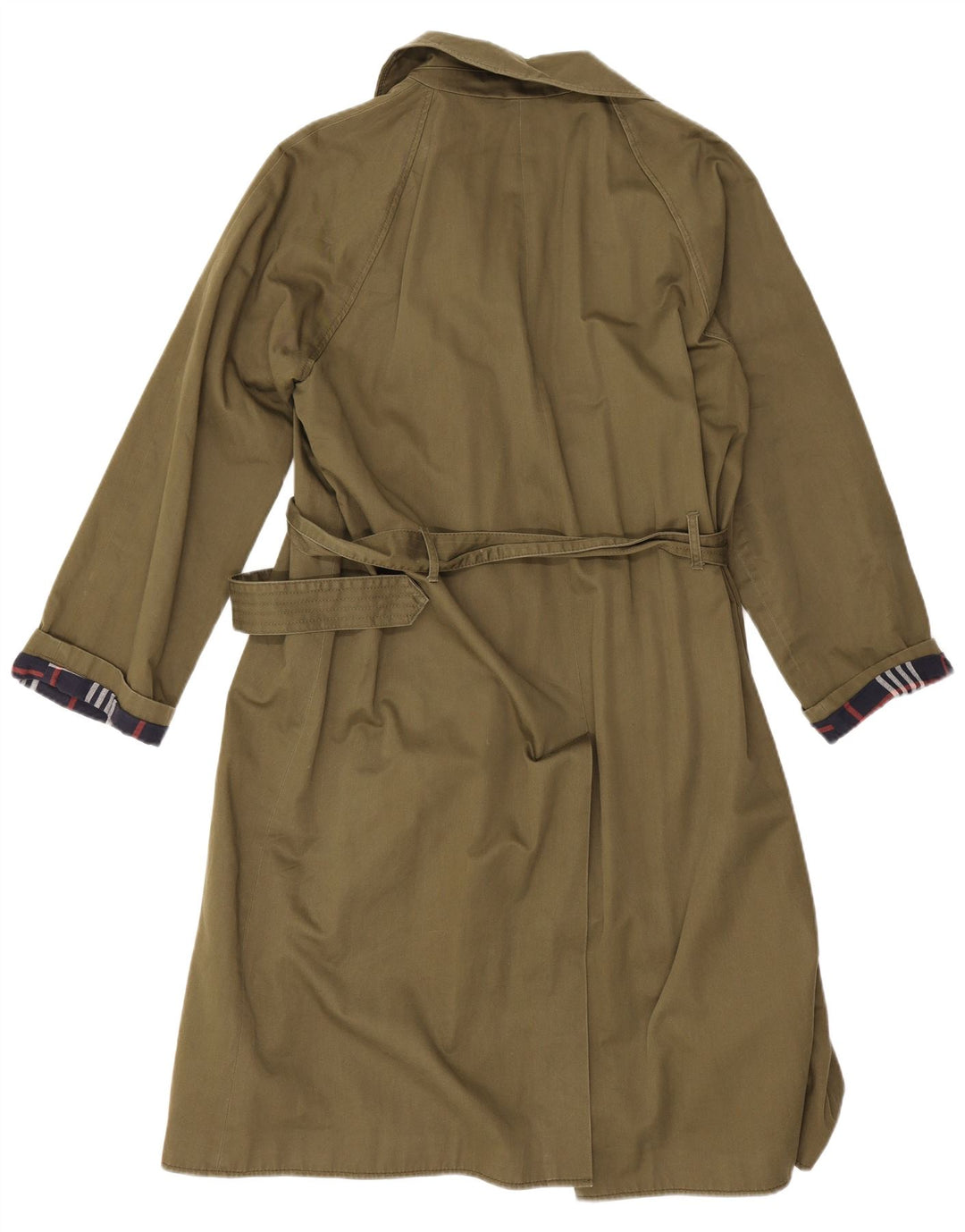 Trench doppiopetto da donna Marks & Spencer UK 14 grande cotone kaki