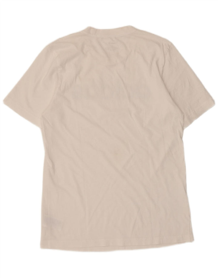 T-shirt grafica da uomo Adidas Top piccola in cotone bianco