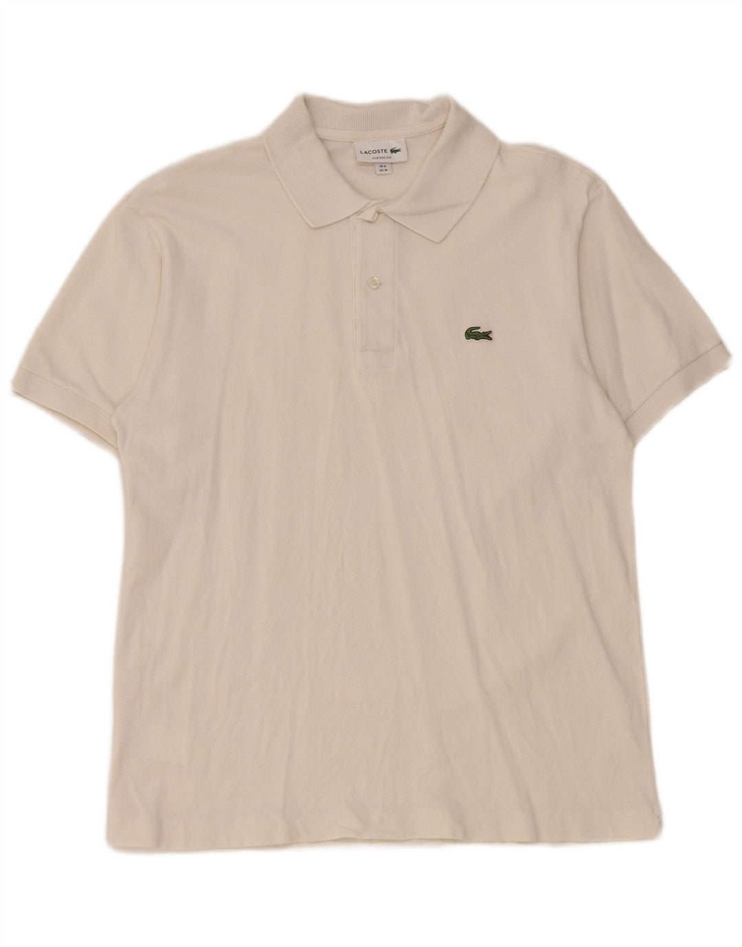 Polo da uomo Lacoste vestibilità classica taglia 4 media bianca