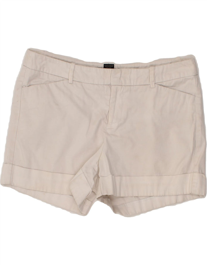 MOSSIMO Womens Hot Pants US 8 Medium W30 L3 White Cotton Vintage Mossimo and Second-Hand Mossimo from Messina Hembry 