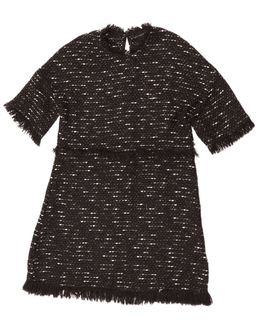Abito maglione Zara da donna UK 12 medio nero screziato