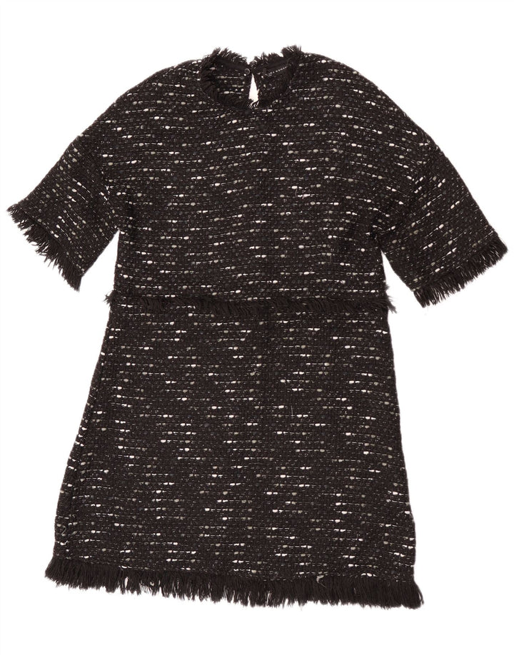 Abito maglione Zara da donna UK 12 medio nero screziato