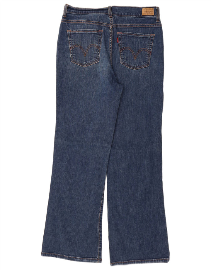 Levi's Donna 512 Jeans Bootcut perfettamente dimagranti US 12 Large W28 L30 Blu