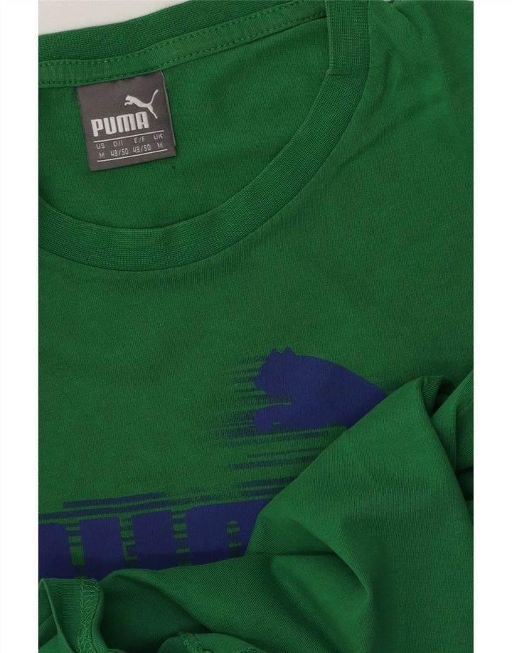 Maglietta grafica da uomo Puma Verde medio