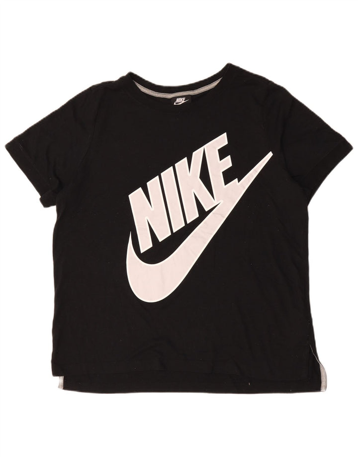 T-shirt grafica da uomo Nike Top grande in cotone nero