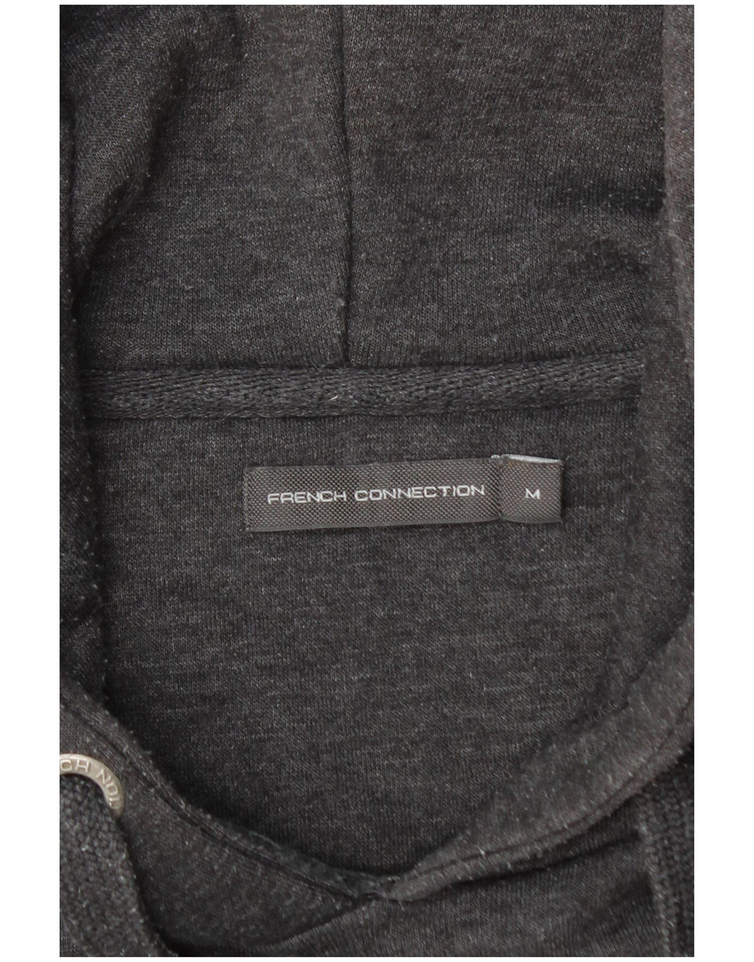 Maglione con cappuccio da uomo French Connection in cotone grigio medio