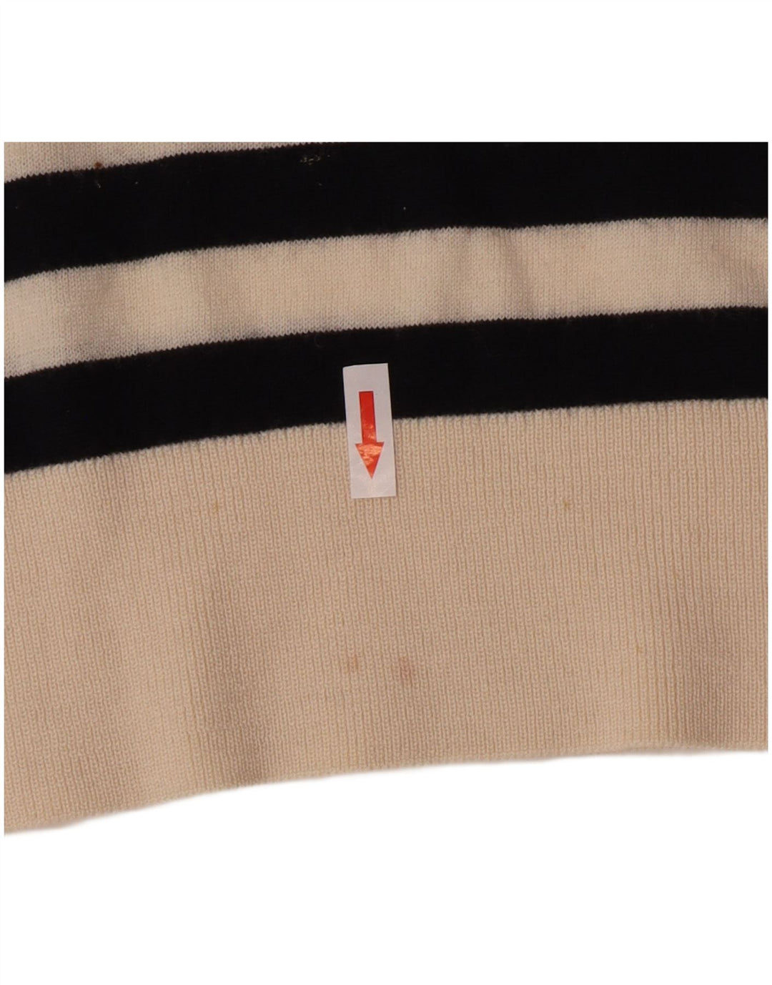 Maglione maglione girocollo oversize da donna Cos UK 10 piccolo a righe nere