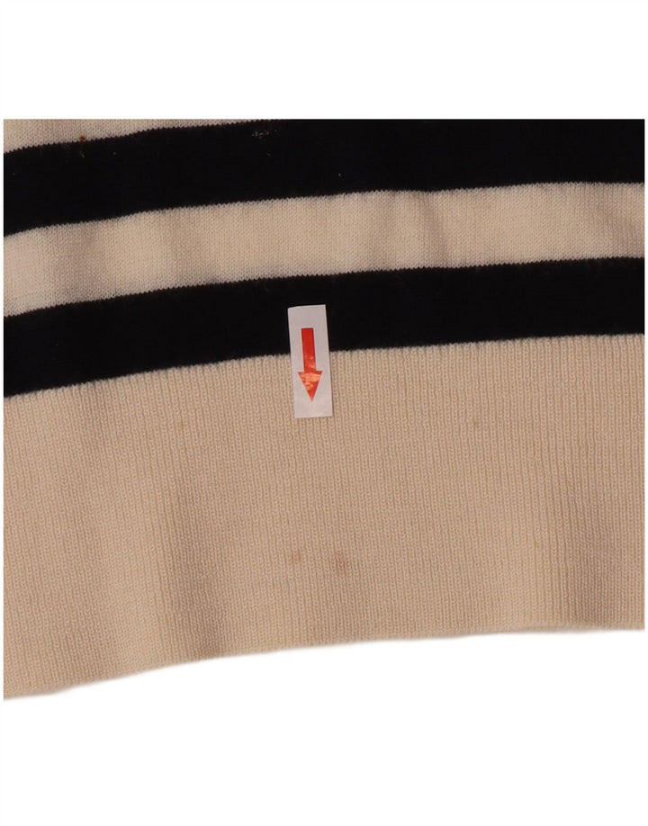 Maglione maglione girocollo oversize da donna Cos UK 10 piccolo a righe nere