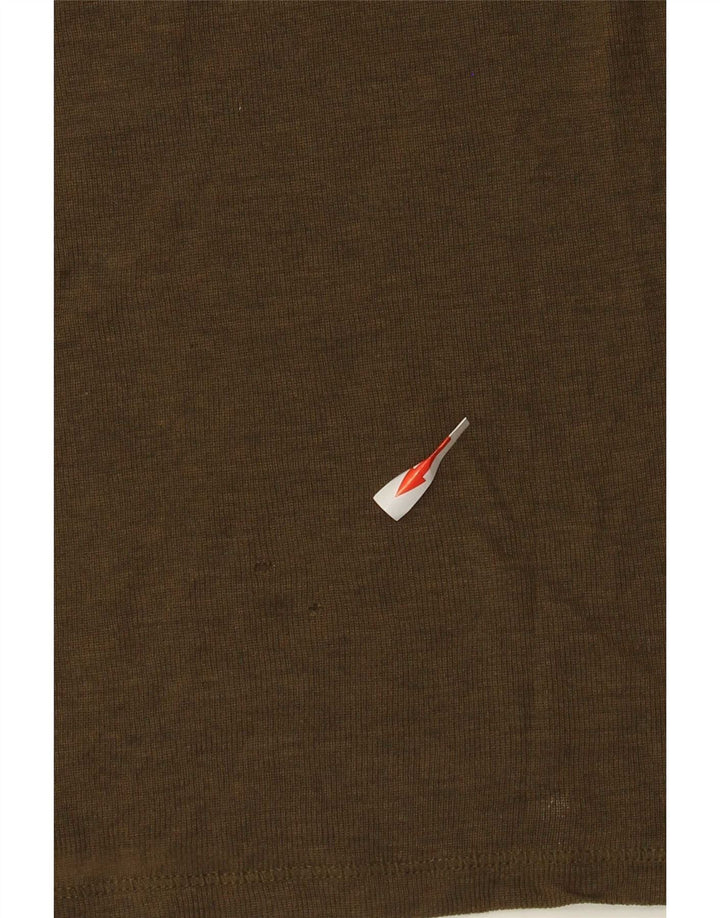 Massimo Dutti Top da donna a maniche lunghe UK 16 Large Khaki