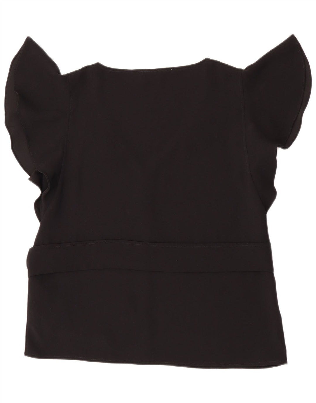Top camicetta EMME da donna Marella UK 14 grande poliestere nero