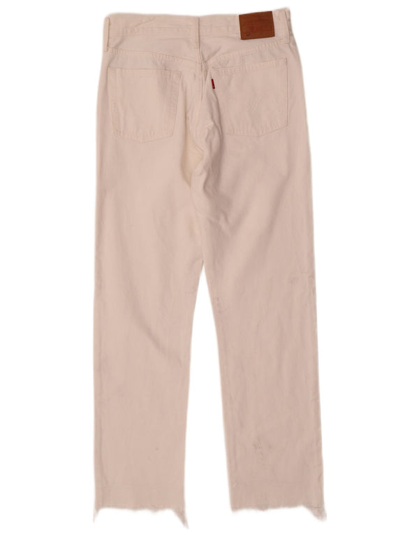 Jeans dritti Levi's 501 da donna W29 L28 cotone bianco