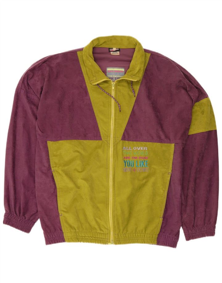 GREAT ESCAPES Giacca da tuta da uomo IT 52 Large Purple Colourblock