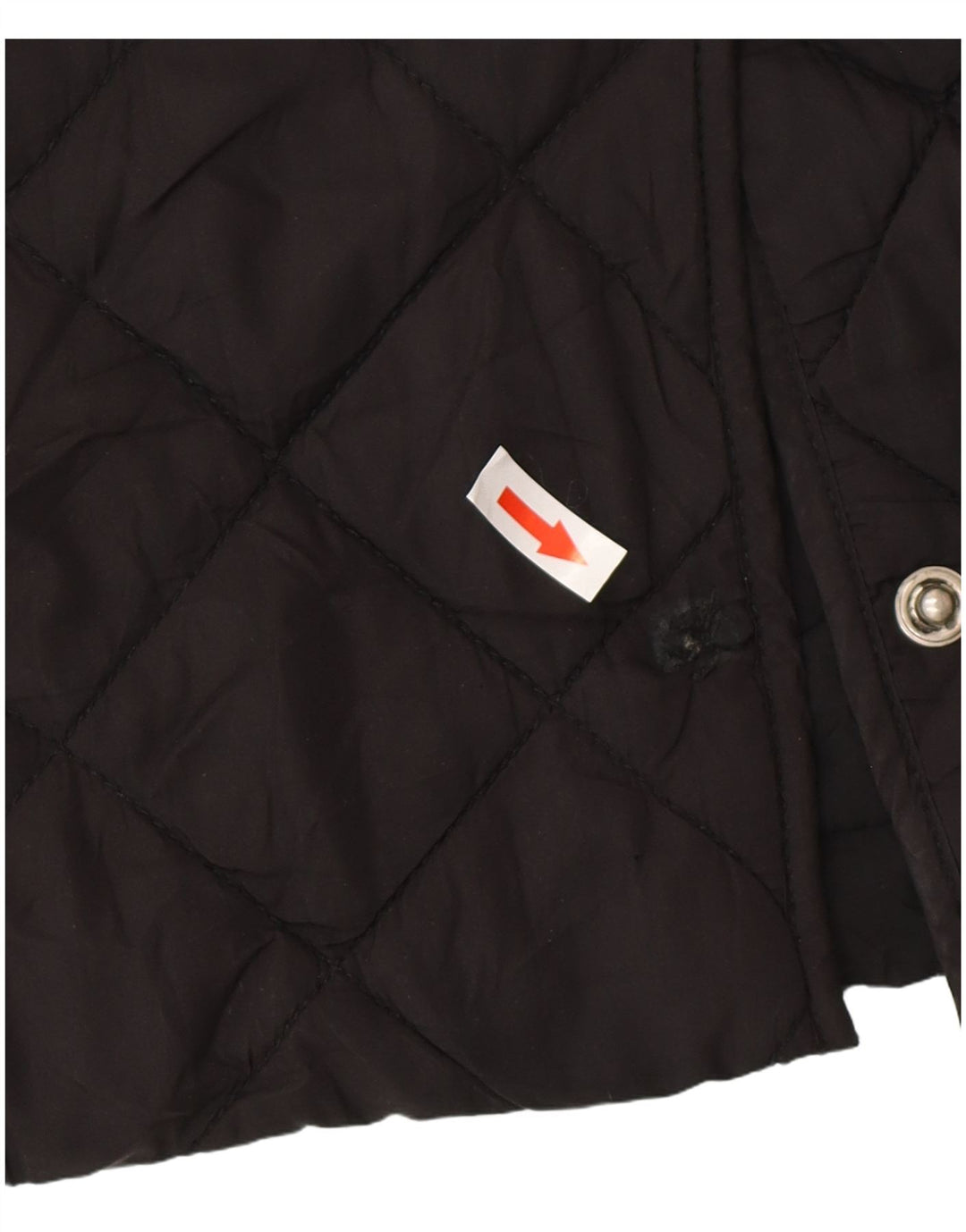 Cappotto trapuntato da donna Zara UK 16 grande nero