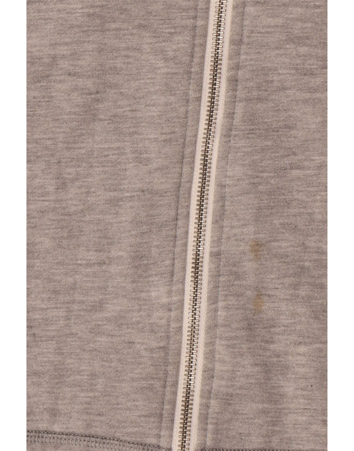 Maglione con cappuccio e zip da uomo Converse in cotone grigio medio