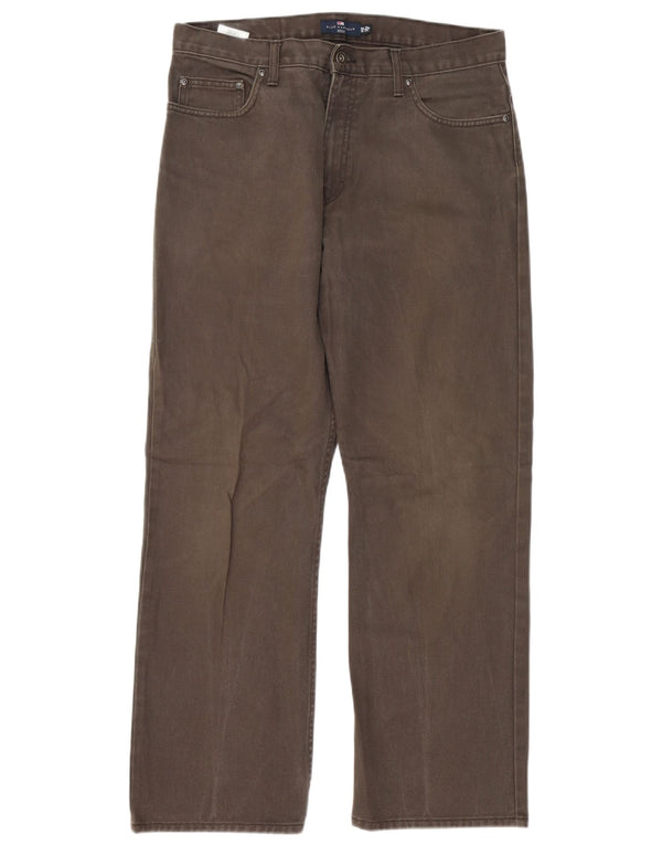 Jeans dritti Marks & Spencer da uomo blu Harbour W34 L29 cotone grigio