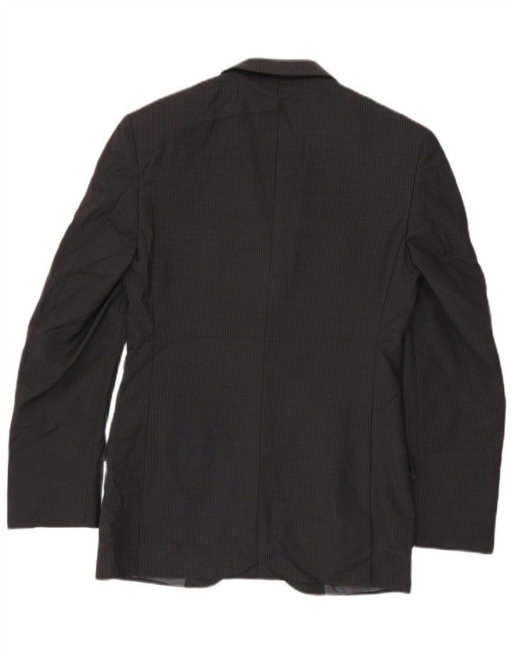 Giacca blazer a 2 bottoni da uomo Marks & Spencer UK 38 gessato grigio medio