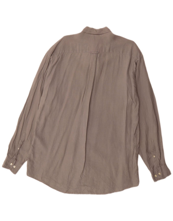 Camicia da uomo Gant XL in lino grigio