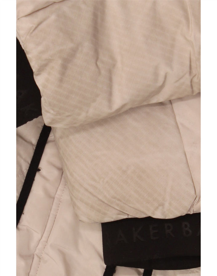 Cappotto imbottito con cappuccio grafico per ragazze Ted Baker 9-10 anni Poliestere beige