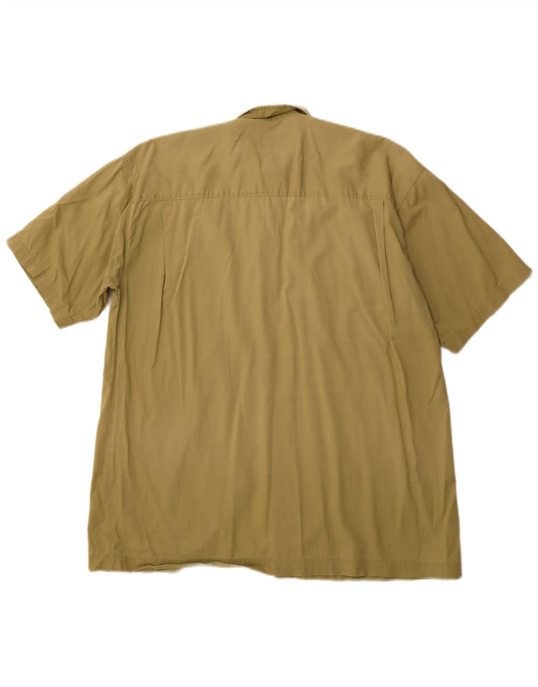 CAMEL ACTIVE Camicia a maniche corte da uomo piccola in cotone kaki