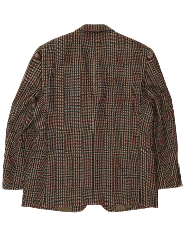 Giacca blazer da uomo a 2 bottoni MAGEE UK 38 media pied de poule kaki