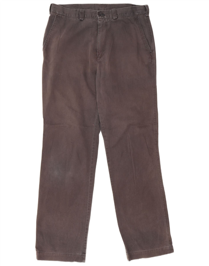 Pantaloni chino dritti Marks & Spencer da uomo blu Harbour W34 L33 grigi