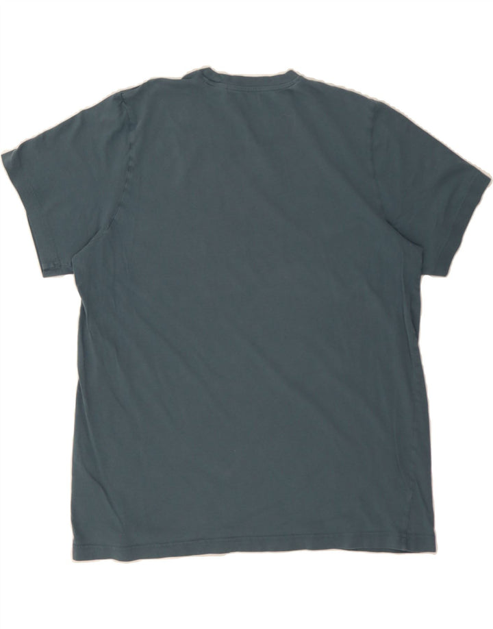 ADIDAS Mens Graphic T-Shirt Top Large Blue Cotton Vintage Adidas and Second-Hand Adidas from Messina Hembry 