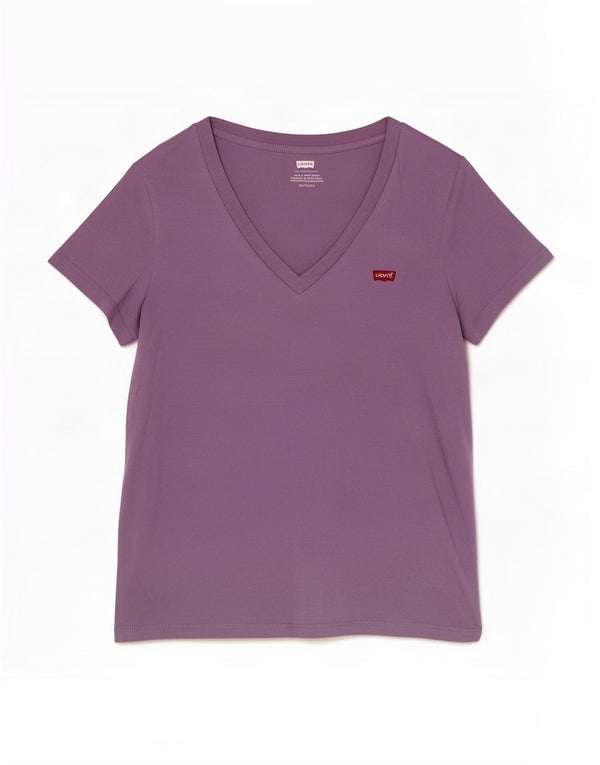 Levi's Womens T-Shirt Top UK 6 XS Purple Cotton
