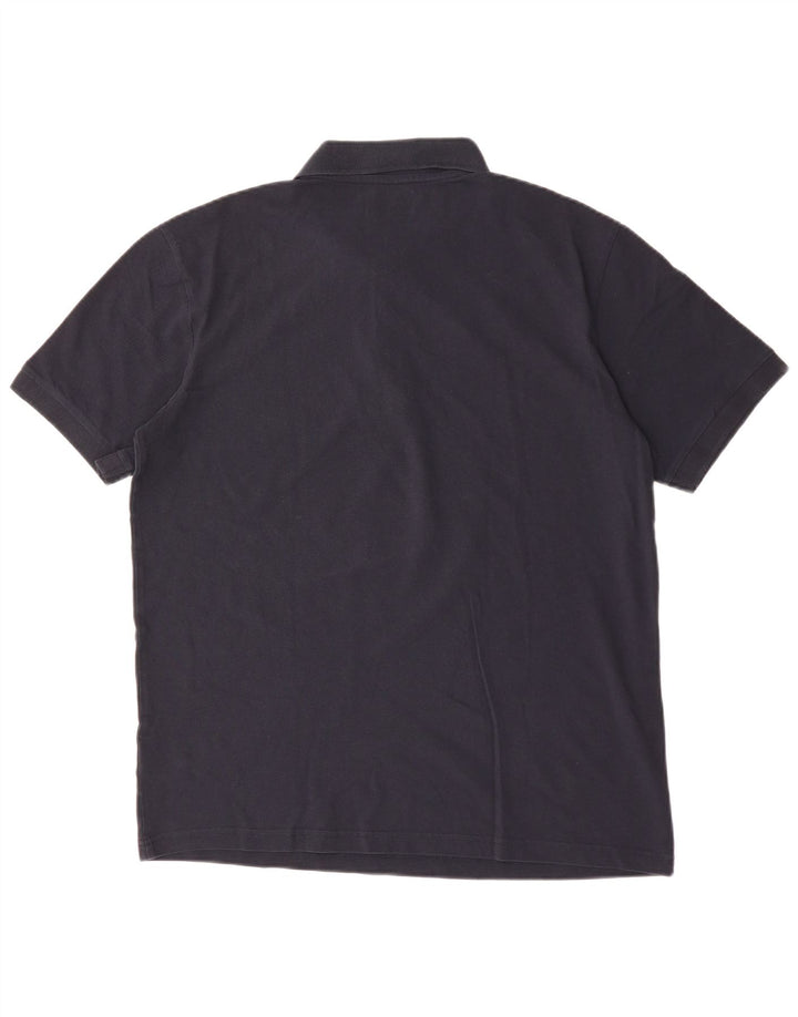 Polo Kappa da uomo XL in cotone blu navy