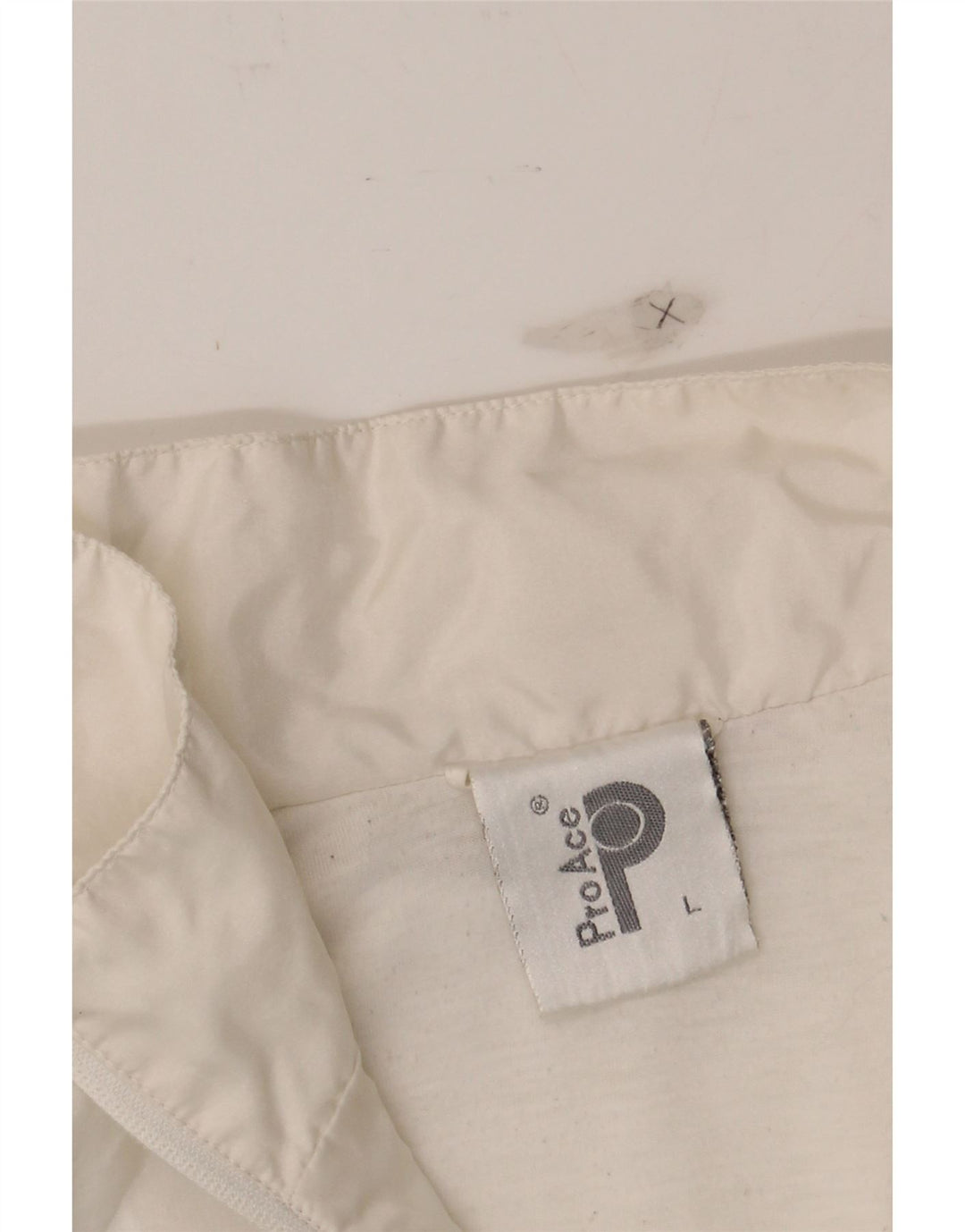 VINTAGE Mens Rain Jacket UK 40 Large White Colourblock Polyamide Vintage Vintage and Second-Hand Vintage from Messina Hembry 