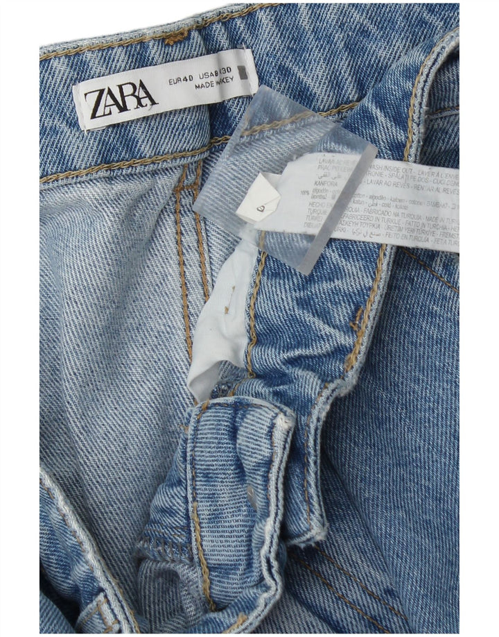 Jeans larghi cargo da donna Zara EU 40 medio W30 L30 cotone blu