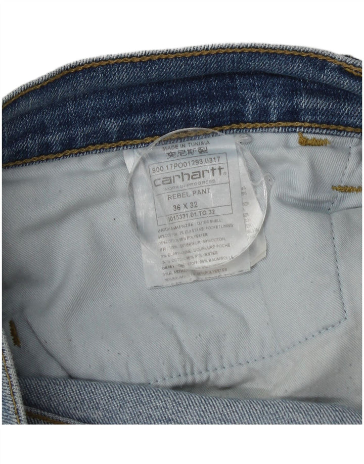 Jeans slim da uomo Carhartt W36 L32 cotone blu