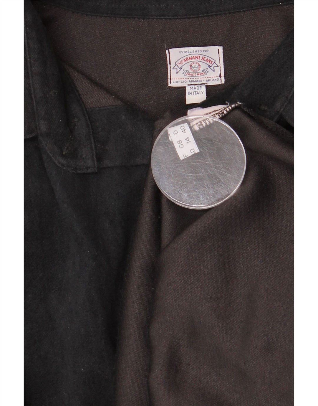 Camicia da donna Armani Jeans UK 14 grande nera