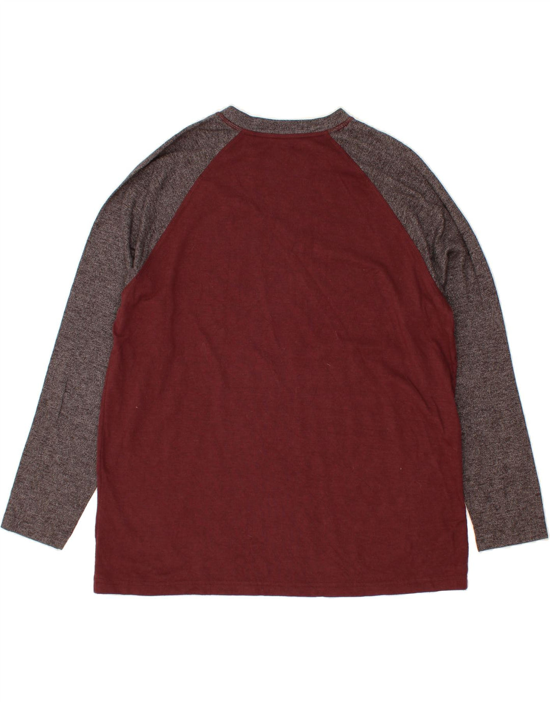 EDDIE BAUER Top da uomo a maniche lunghe 2XL in cotone color block marrone