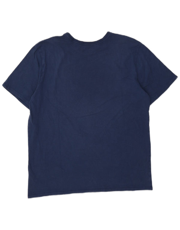 T-shirt grafica Nike da uomo con taglio atletico, XL, cotone blu