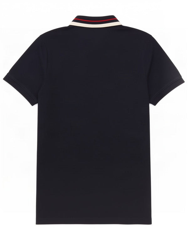 Polo da uomo Tommy Hilfiger piccola in cotone a righe blu navy
