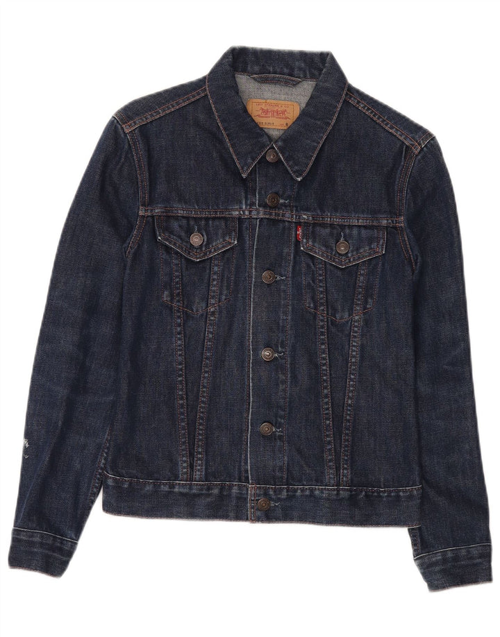 Giacca di jeans per bambina LEVI'S 9-10 anni piccola in cotone blu navy