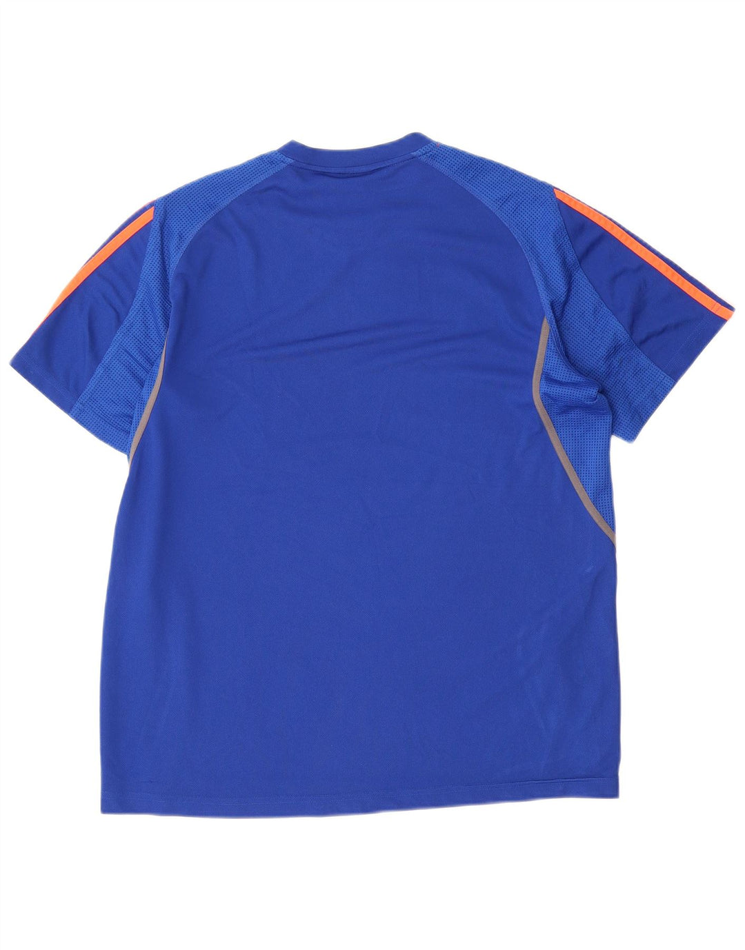 T-shirt da uomo Adidas Top in poliestere blu medio