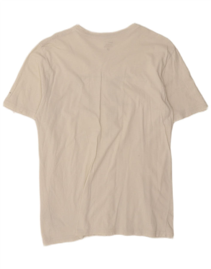 T-shirt grafica Nike Roger Federer da uomo in cotone bianco medio