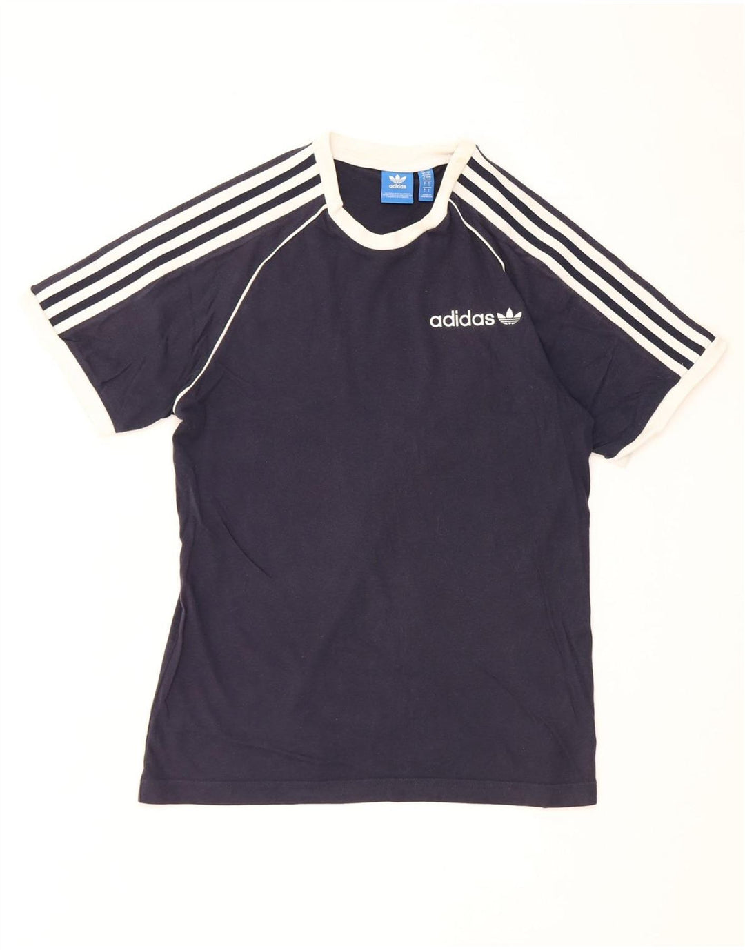 T-shirt Adidas da uomo Top Small in cotone blu navy